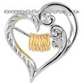 Wish Ring Sterling Silver Heart Necklace