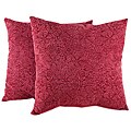Pink Flowers Throw Pillows (Set of 2)