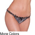 Ilusion Women's Printed Mesh Ruffle Bikini