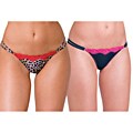 Illusion Women's Printed Mesh Low-rise Thong