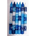 Set of 4 Hand-painted Blue and White Candles (South Africa)