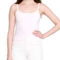 American Apparel Women's Baby Rib Light Pink Spaghetti Tank