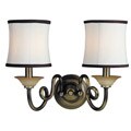 Woodbridge Lighting Mayfield 2-light Classic Brass Wall Sconce