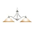 Woodbridge Lighting Anson 2-light Satin Nickel Island Light Fixture