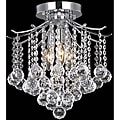 Crystal 3-light Chrome Chandelier