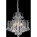 Crystal 6-light Chrome Chandelier
