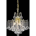 Crystal 6-light Gold Chandelier
