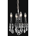 Crystal 4-light Dark Bronze Finish Chandelier