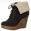 Naughty Monkey Women's 'Short & Sweet' Wedge Booties