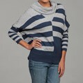 Jessica Simpson Junior's Navy/ Grey Stripe Sweater FINAL SALE