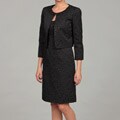 Tahari Women's Black Embellished Two-piece Dress