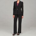 Tahari Women's Black Two-button Jacket Pant Suit