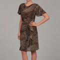 Tiana B Women's Animal Print Faux-fur Coat FINAL SALE