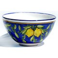 Citronique Design Ceramic 12-inch Serving Bowl (Tunisia)