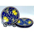 Set of 4 Citronique Design 11-inch Round Dinner Plates (Tunisia)