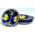 Set of 4 Citronique Design 9-in Round Salad Bowls (Tunisia)