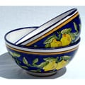 Citronique Design Ceramic 8-inch Bowls (Tunisia)