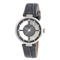 Kenneth Cole New York Women's Transparent Dial Leather Watch