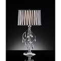 Vintage 31-inch Lady Crystal Table Lamp
