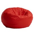 BeanSack Red Vinyl Bean Bag Chair