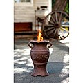Callisto Ceramic Pecan Propane Tabletop Fire Bowl