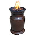 Cagney Ceramic Rust Propane Tabletop Fire Bowl
