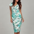 London Times Women's Shimmering Floral Dress