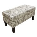 Aviary Toile Modern Storage Bench