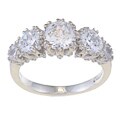 Tacori IV Sterling Silver Epiphany Clear Cubic Zirconia Ring