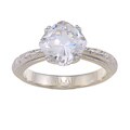 Tacori IV Platinum over Silver Cubic Zirconia 'Epiphany' Ring