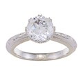 Tacori IV Platinum over Silver Cubic Zirconia 'Epiphany' Ring