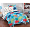 Dinosaur Prints 5-piece Twin-size Bed in a Bag with Sheet Set