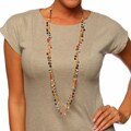 Adrienne Vittadini Goldplated 'Anzio' Simulated Stone Necklace