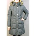 Ellabee Women's Black Deluxe Faux Fur Hooded Down-blend Coat
