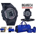 Ovente BHS6000 Heart Rate Monitor with Chest Strap (Beatech Collection) and Russell Athletic 3-piece Workout Set