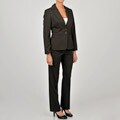 Sharagano Women's Striped 2-button Pant Suit