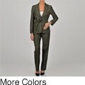 Sharagano Women's 2-button Belted Pant Suit
