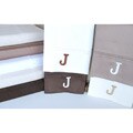 Egyptian Cotton 300 Thread Count Solid Block 'J' Monogram Sheet Set