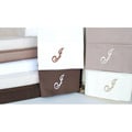Egyptian Cotton 300 Thread Count Solid Script 'J' Monogram Sheet Set