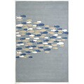 TAQ-802 Hand Tufted Wool & Art Silk (5' X 8')