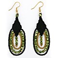 Leticia 'Nightsong' Macrame Earrings (Guatamala)