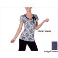 Illusion Women's Flirty Floral Print T-Shirt
