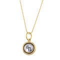 Waxing Poetic Brass Letter N Mother of Pearl Charm Necklace
