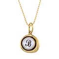 Waxing Poetic Brass Letter B Mother of Pearl Charm Necklace