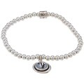 Waxing Poetic Sterling Silver Bead Mother of Pearl 'Y' Stretch Bracelet