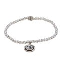 Waxing Poetic Sterling Silver Bead Mother of Pearl 'N' Stretch Bracelet