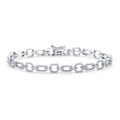 10k White Gold 1ct TDW Diamond Bracelet (H-I, I1-I2)