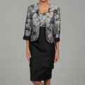 Dana Kay Women's Silver/ Black 2-piece Dress FINAL SALE