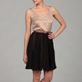Miss Sixty Women's Black Tiered Belted Dress