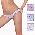 Illusion Women's Back Ruched Cotton-blend Bikini